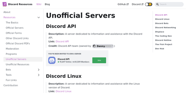 Discord Resources